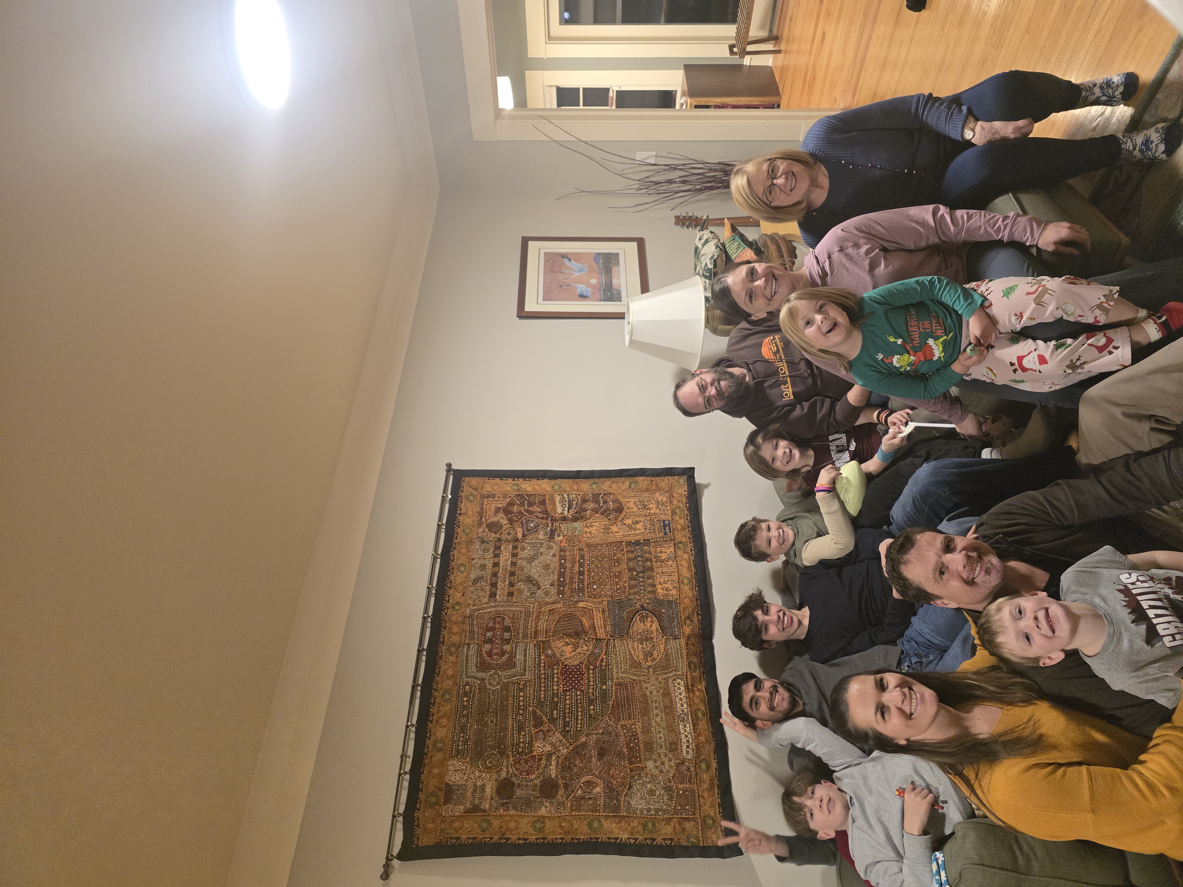 Extended family gathering