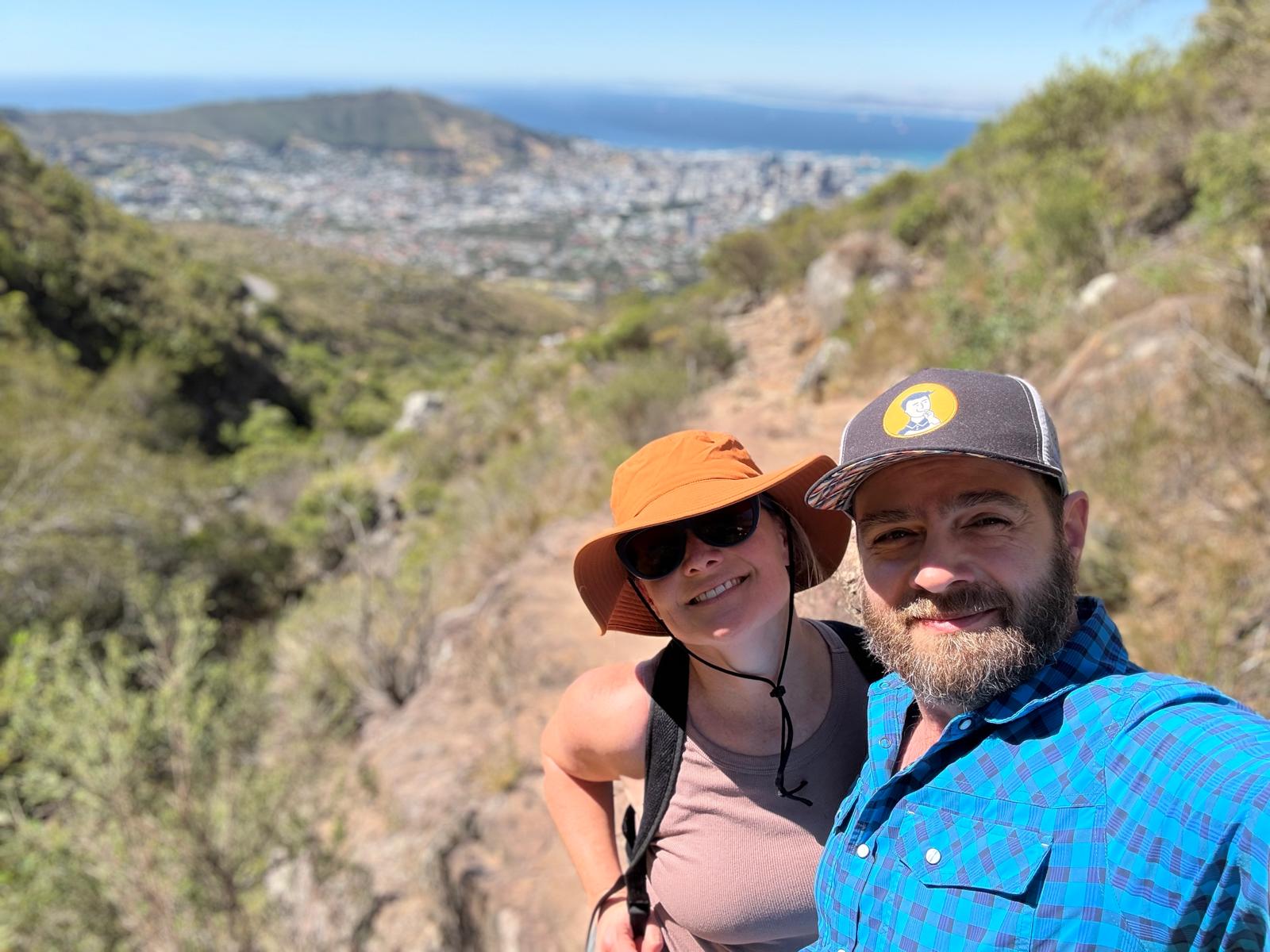Michael and Andrea hiking
