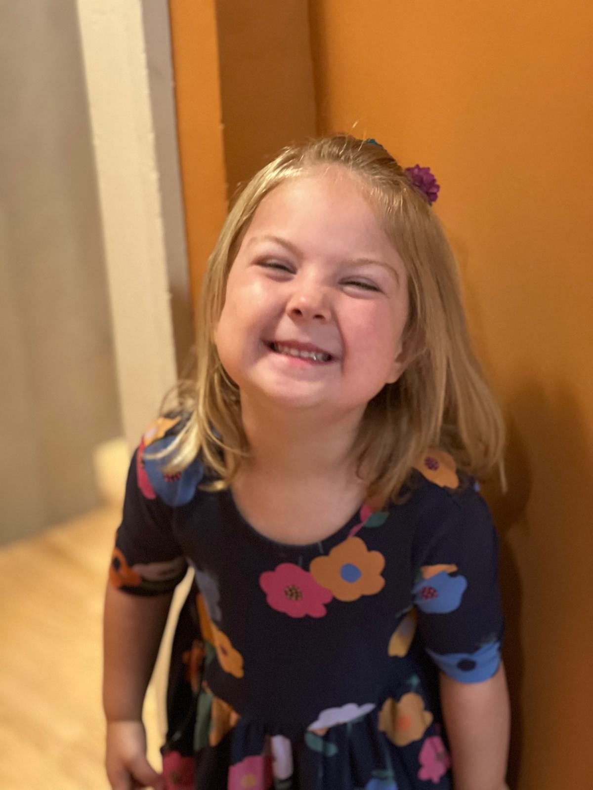 Coraline in floral dress