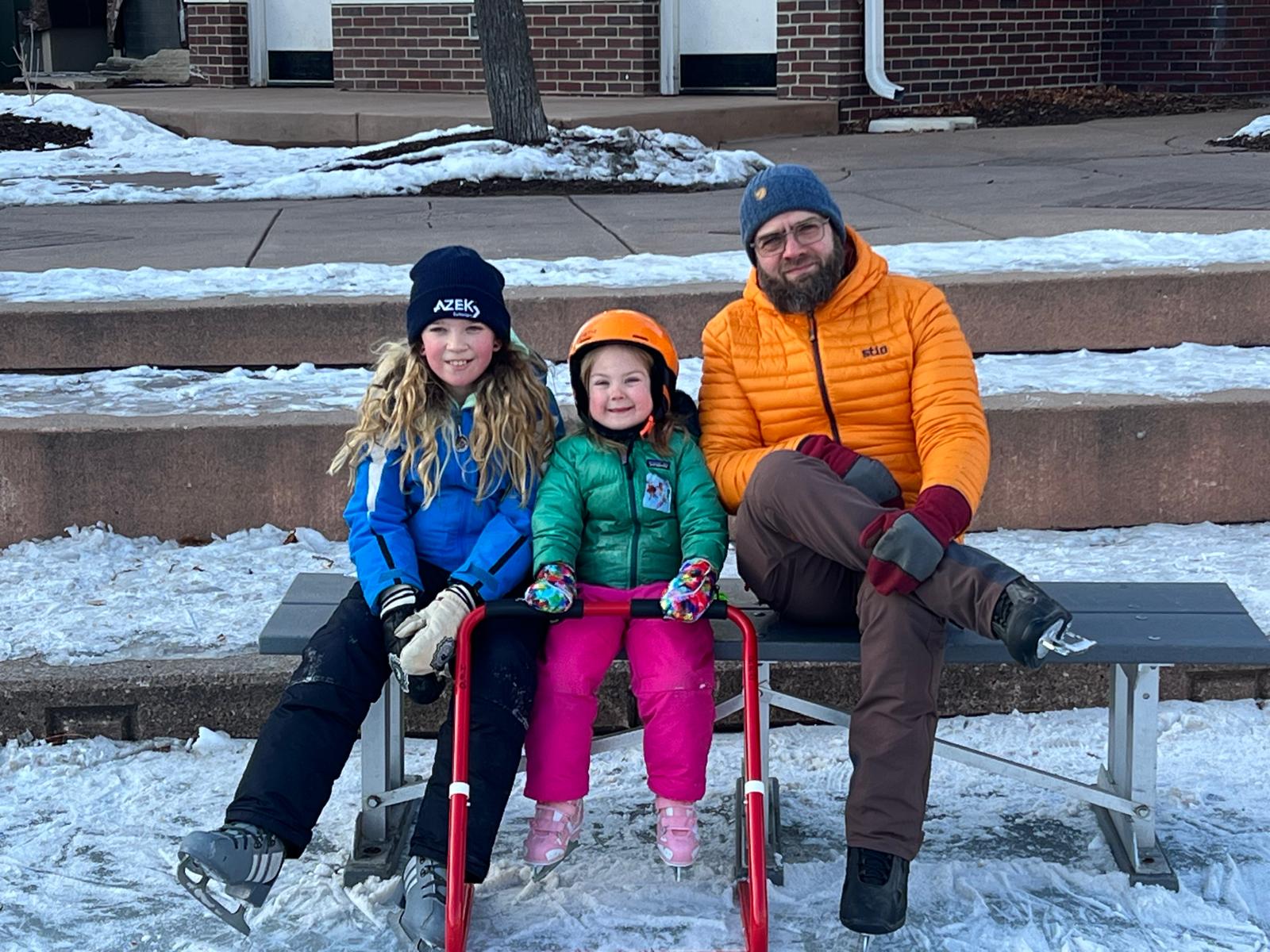 Ice skating fun