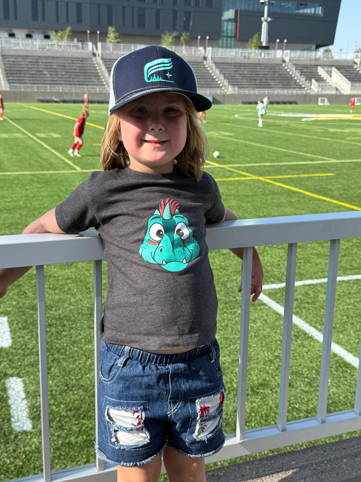 Coraline at soccer field