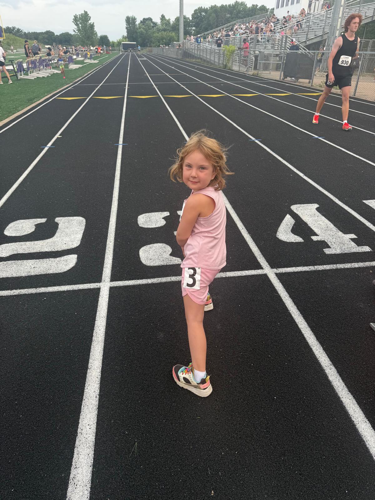 Coraline at track meet