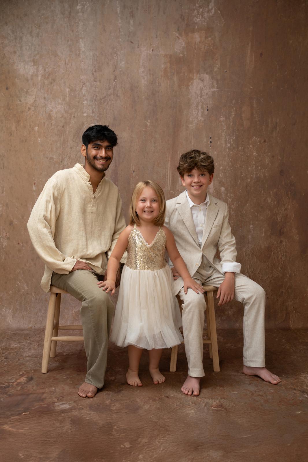 Rigo, Coraline, and Samuel portrait